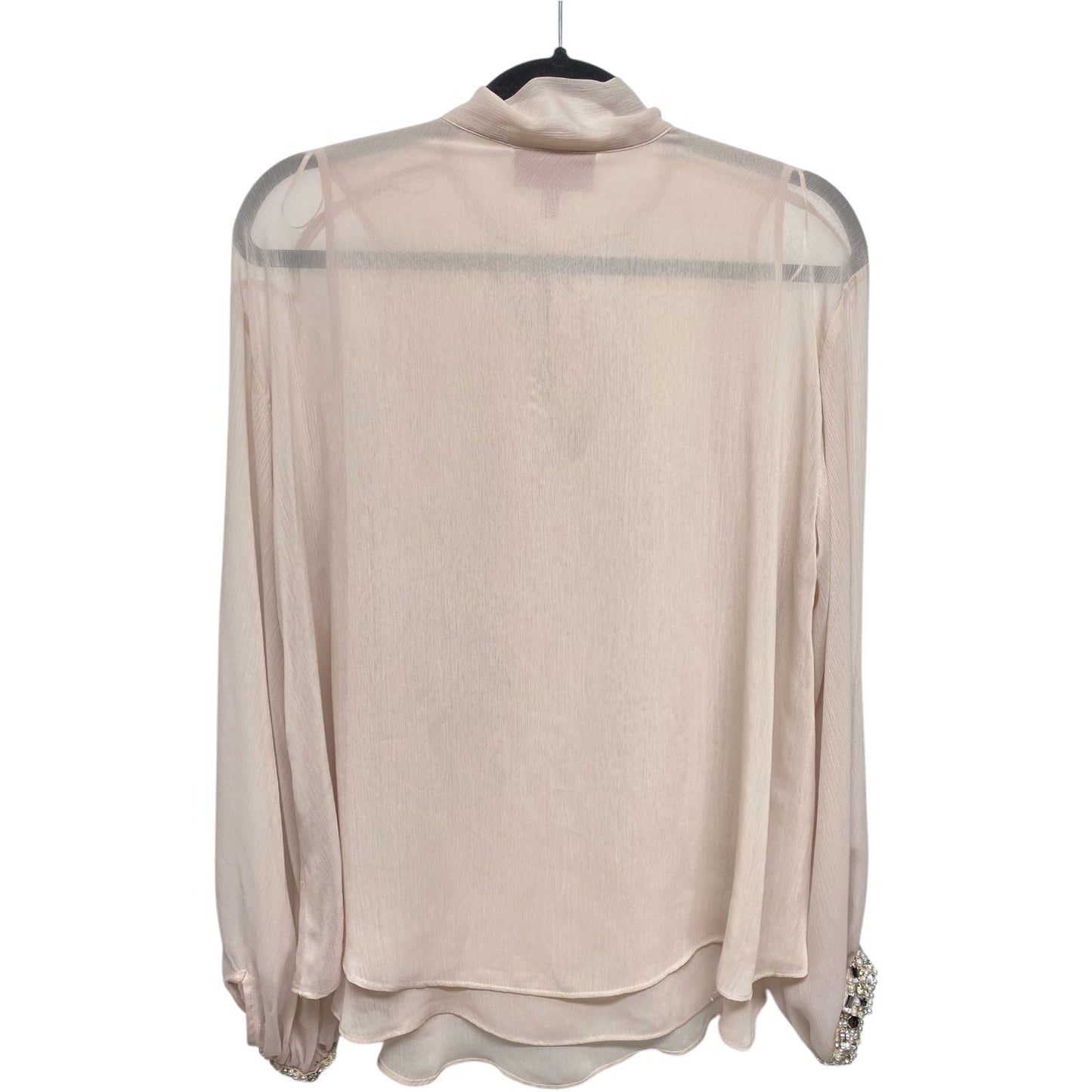 Top Long Sleeve By Jennifer Lopez In Beige, Size: M