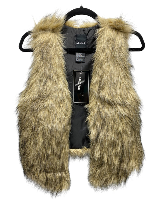 Vest Faux Fur & Sherpa By Me Jane In Tan, Size: S