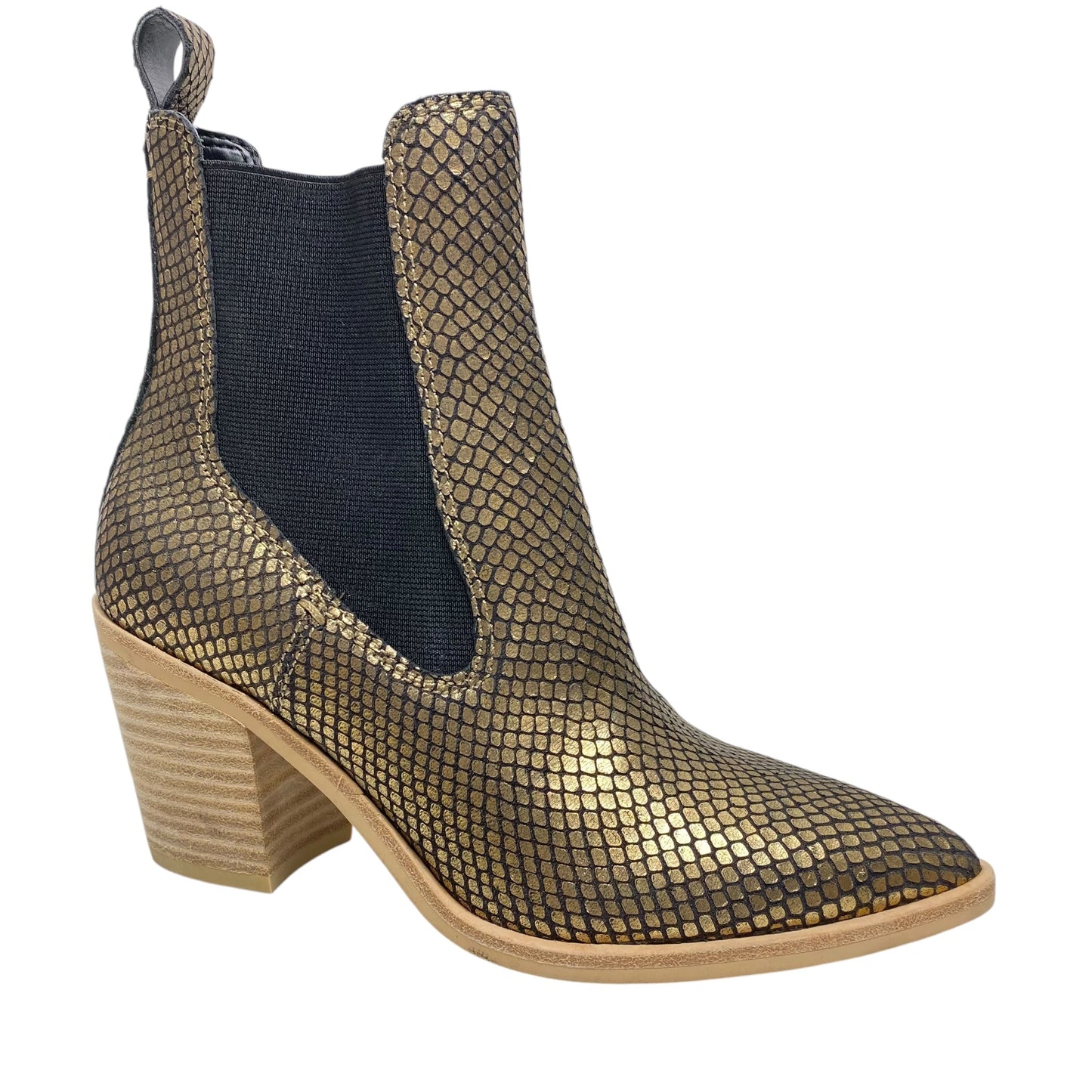 Boots Ankle Heels By Dolce Vita In Gold, Size: 6.5