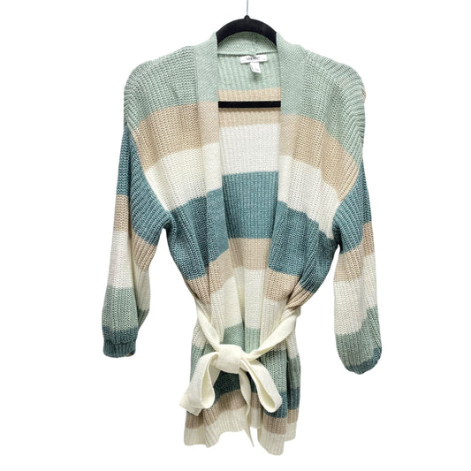 Cardigan By Nine West In Tan & White, Size: S