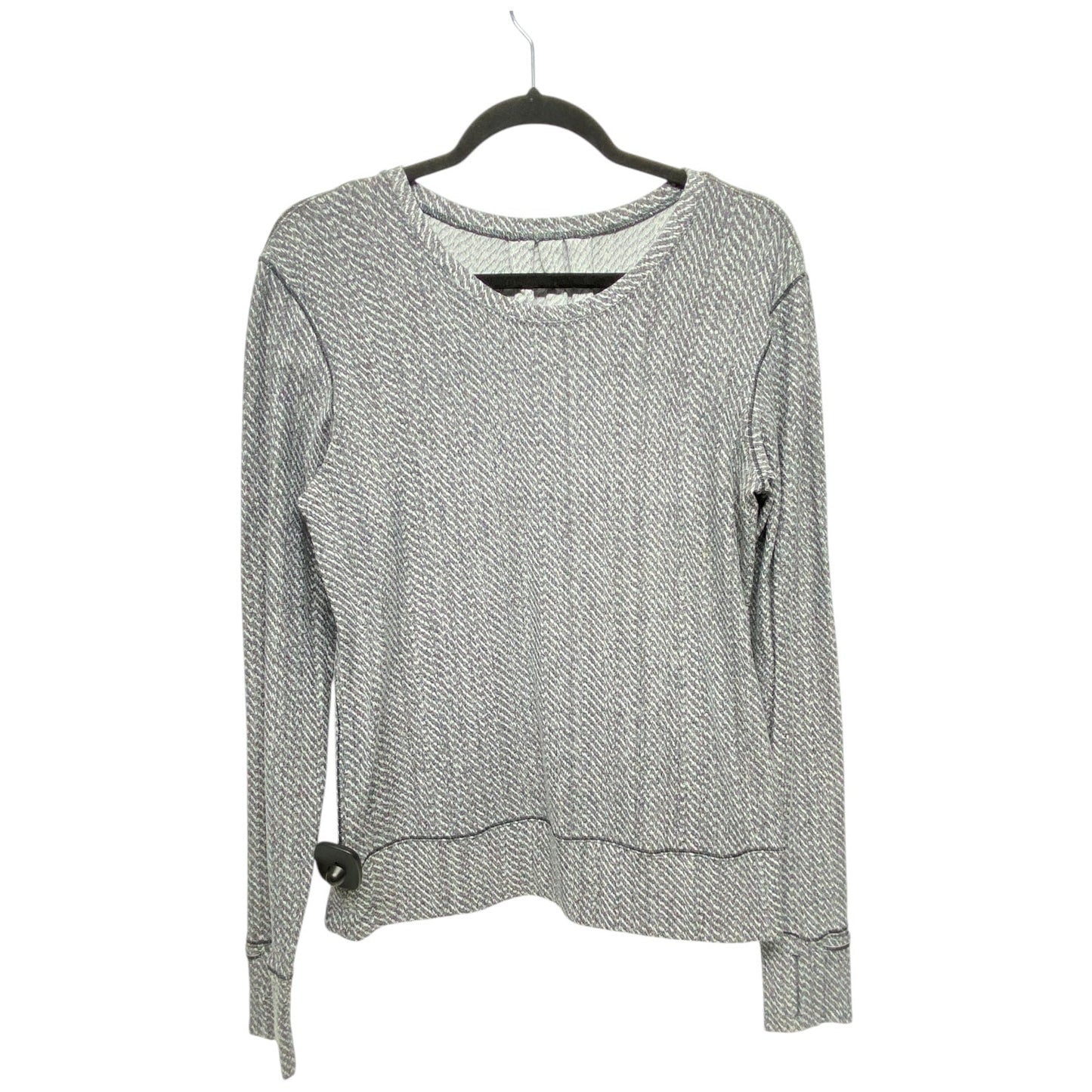 Athletic Top Long Sleeve Crewneck By Lululemon In Grey, Size: 6