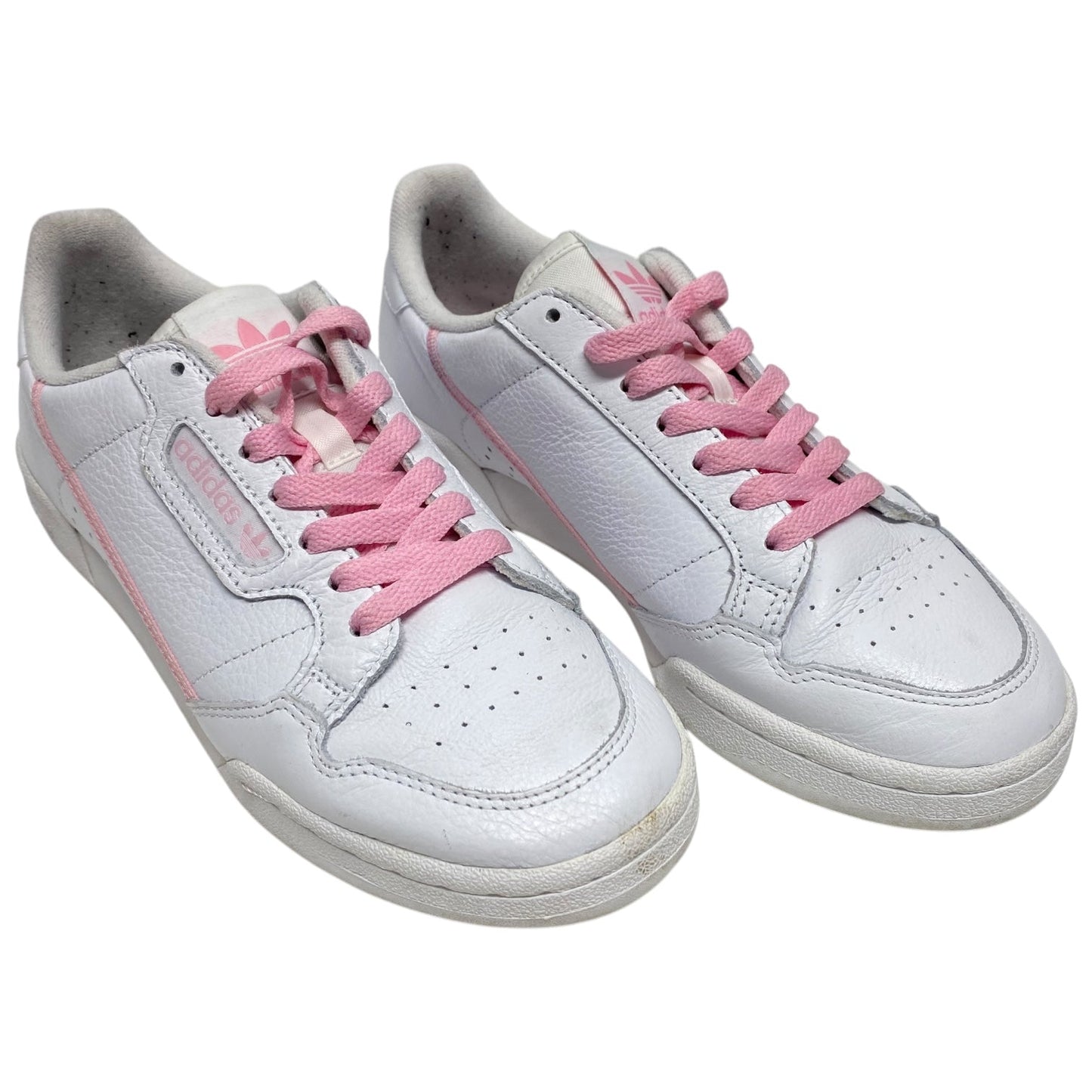 Shoes Sneakers By Adidas In Pink & White, Size: 7.5