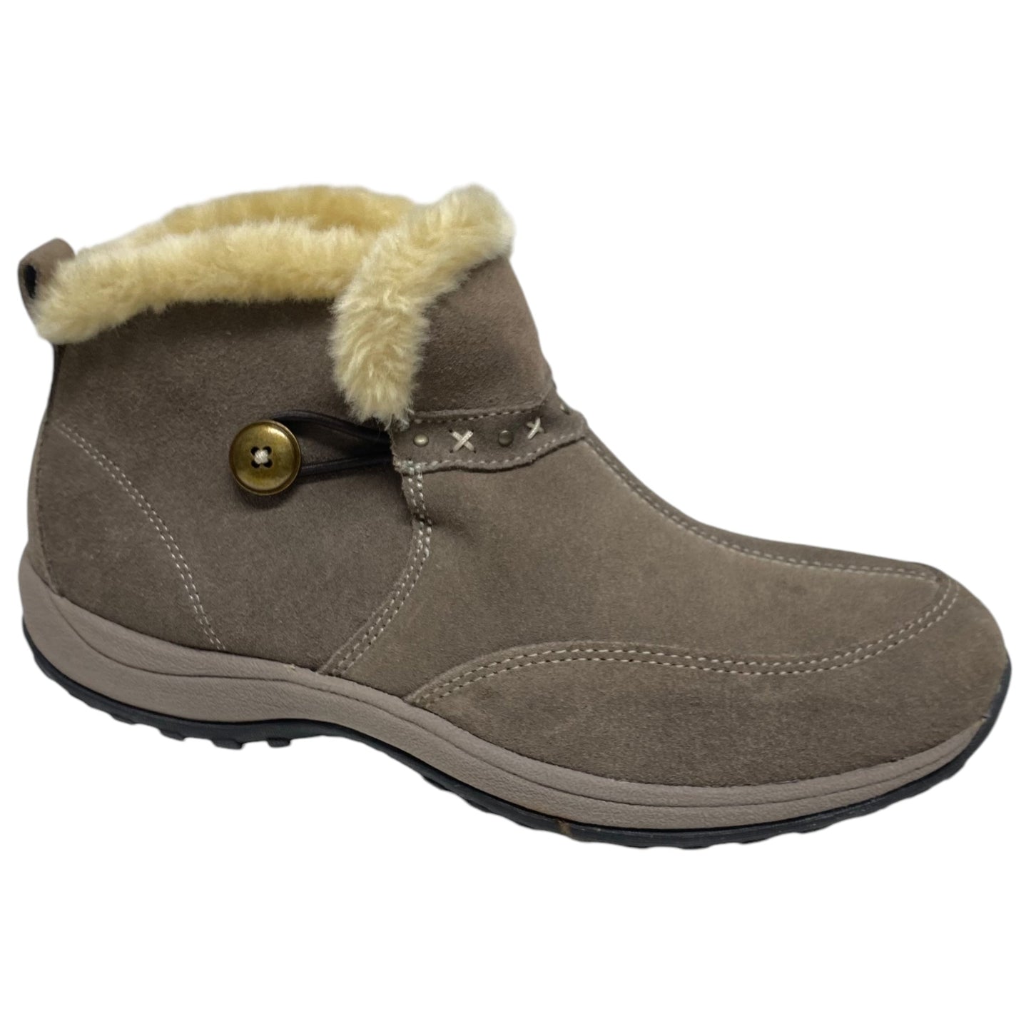 Boots Snow By Easy Spirit In Taupe, Size: 9.5