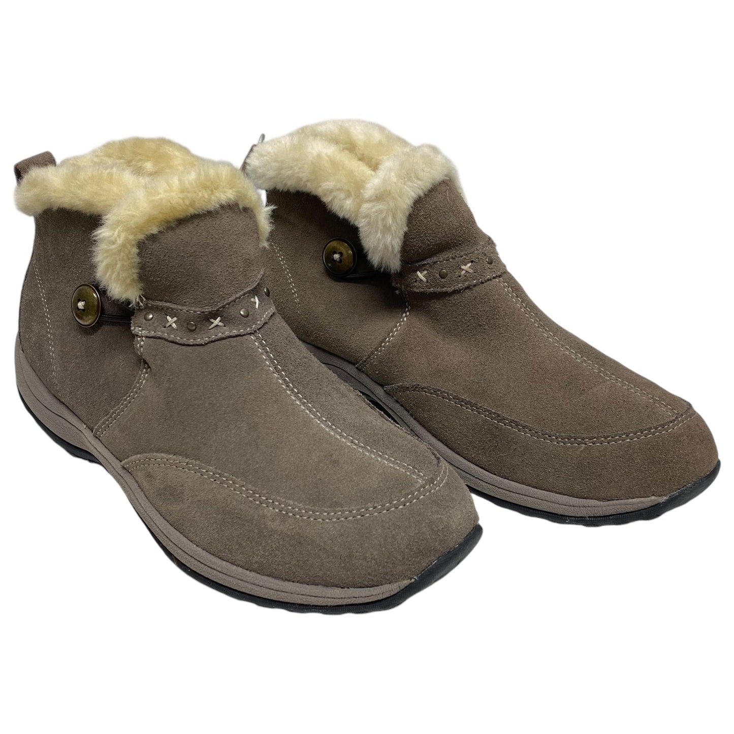 Boots Snow By Easy Spirit In Taupe, Size: 9.5