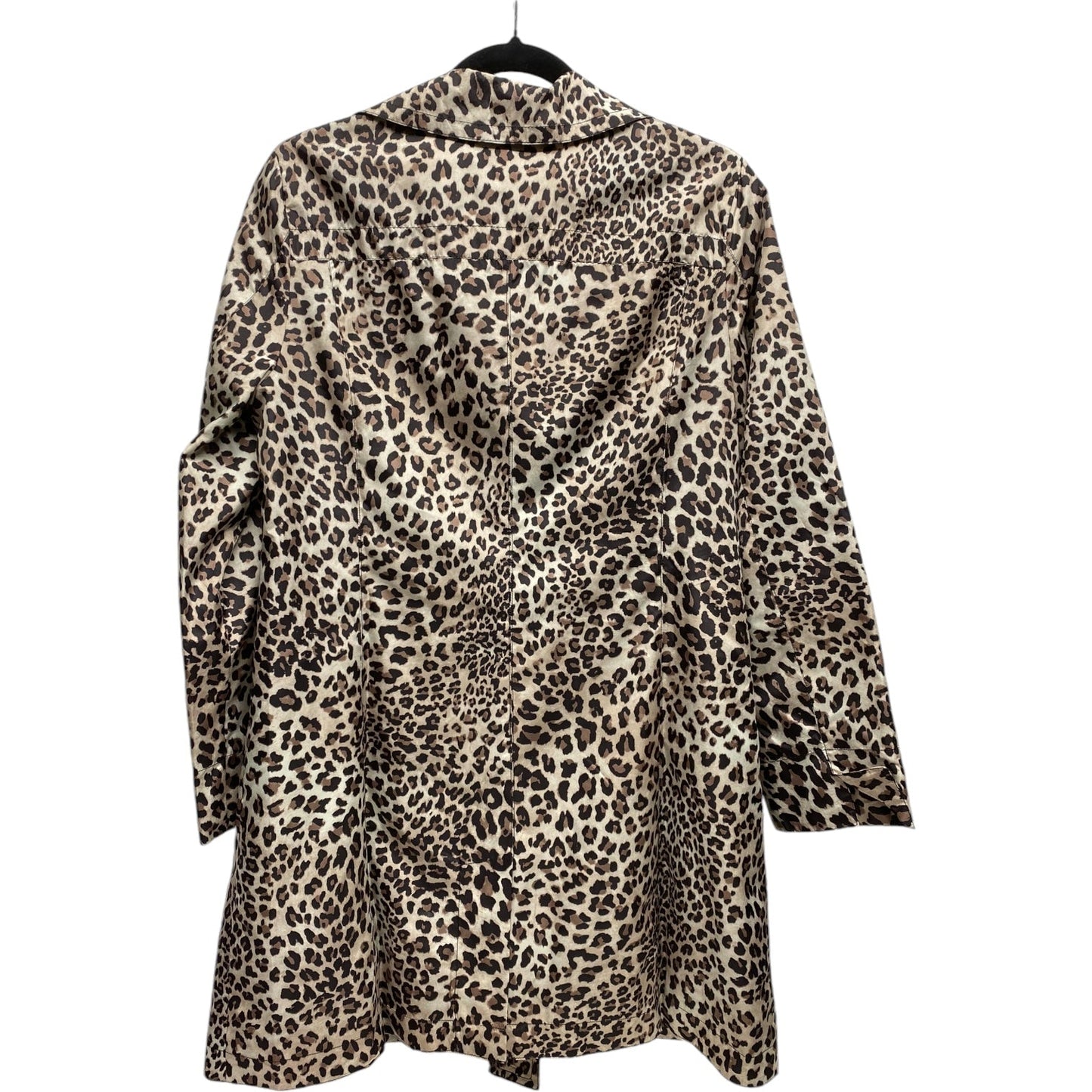 Jacket Windbreaker By Chicos In Animal Print, Size: M