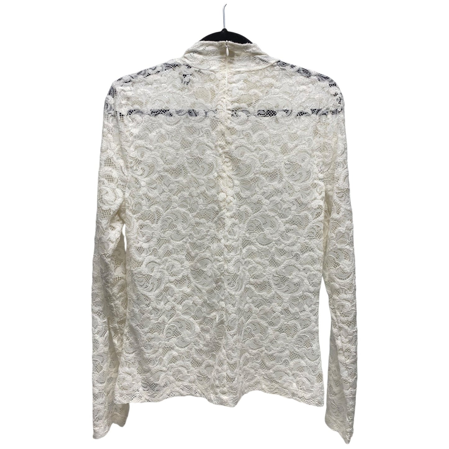 Top Long Sleeve By White House Black Market In White, Size: L