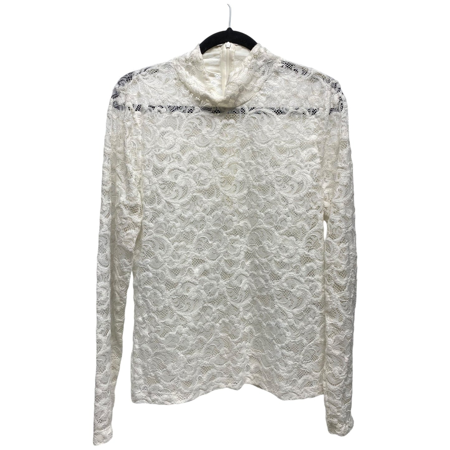 Top Long Sleeve By White House Black Market In White, Size: L