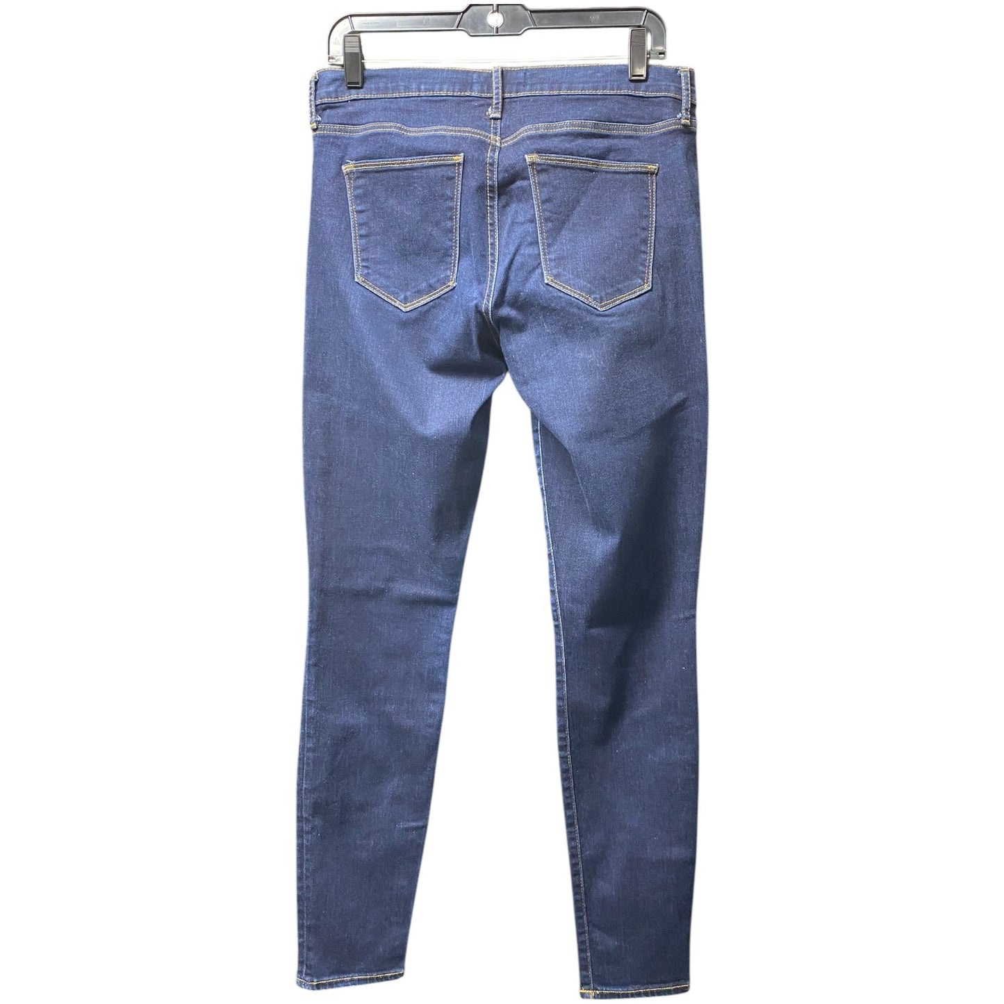 Jeans Skinny By Gap In Blue Denim, Size: 10