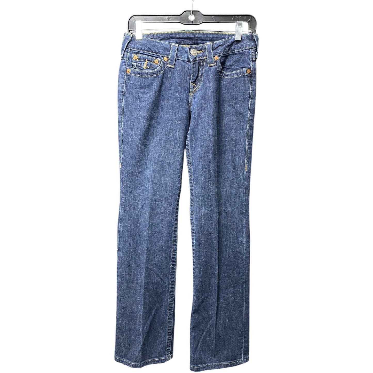 Jeans Straight By True Religion In Blue Denim, Size: 4