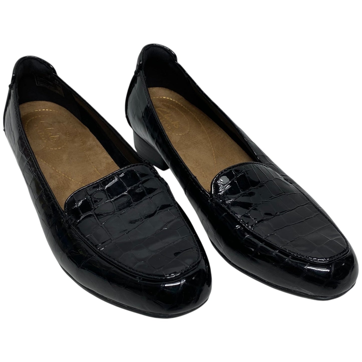 Shoes Flats By Clarks In Black, Size: 7.5