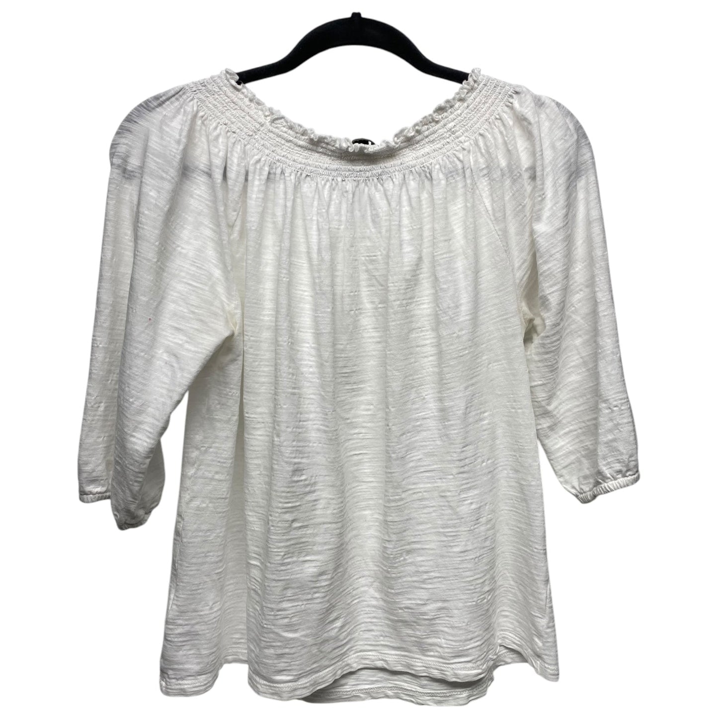 Top 3/4 Sleeve By Talbots In White, Size: Sp