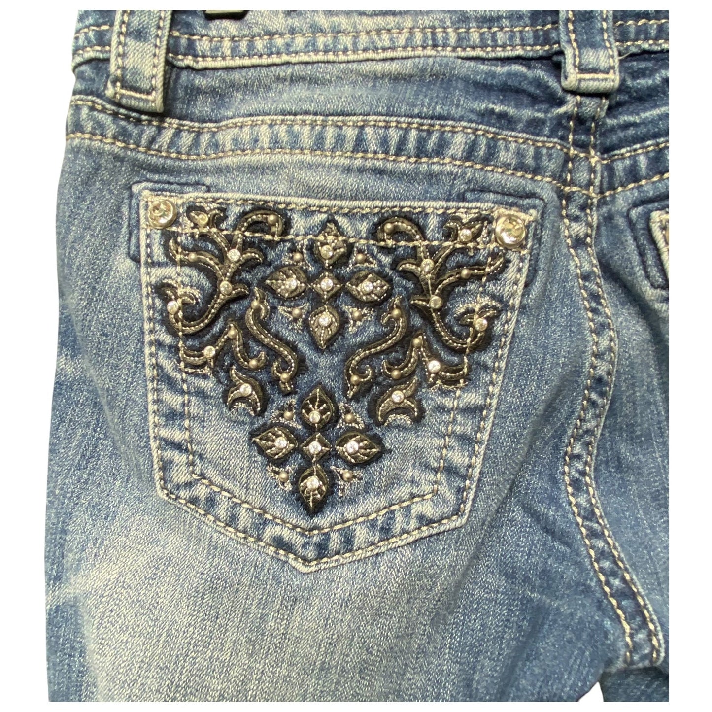 Jeans Designer By Miss Me In Blue Denim, Size: 4