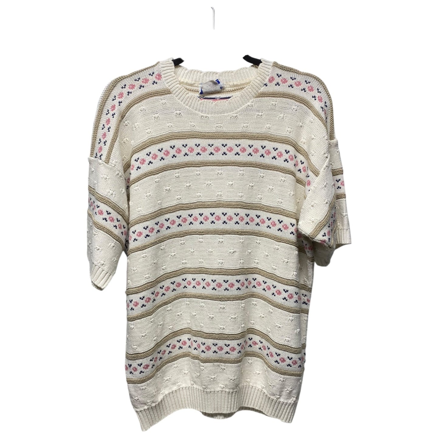 Sweater Short Sleeve By Cape Cod In Multi-colored, Size: L