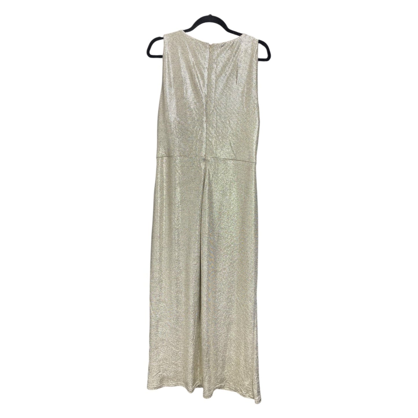 Dress Casual Midi By Lauren By Ralph Lauren In Gold, Size: 16