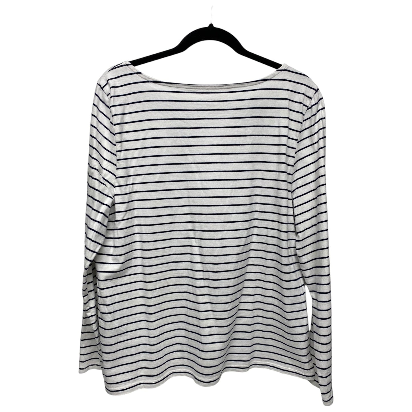 Top Long Sleeve By Talbots In Striped Pattern, Size: Xl