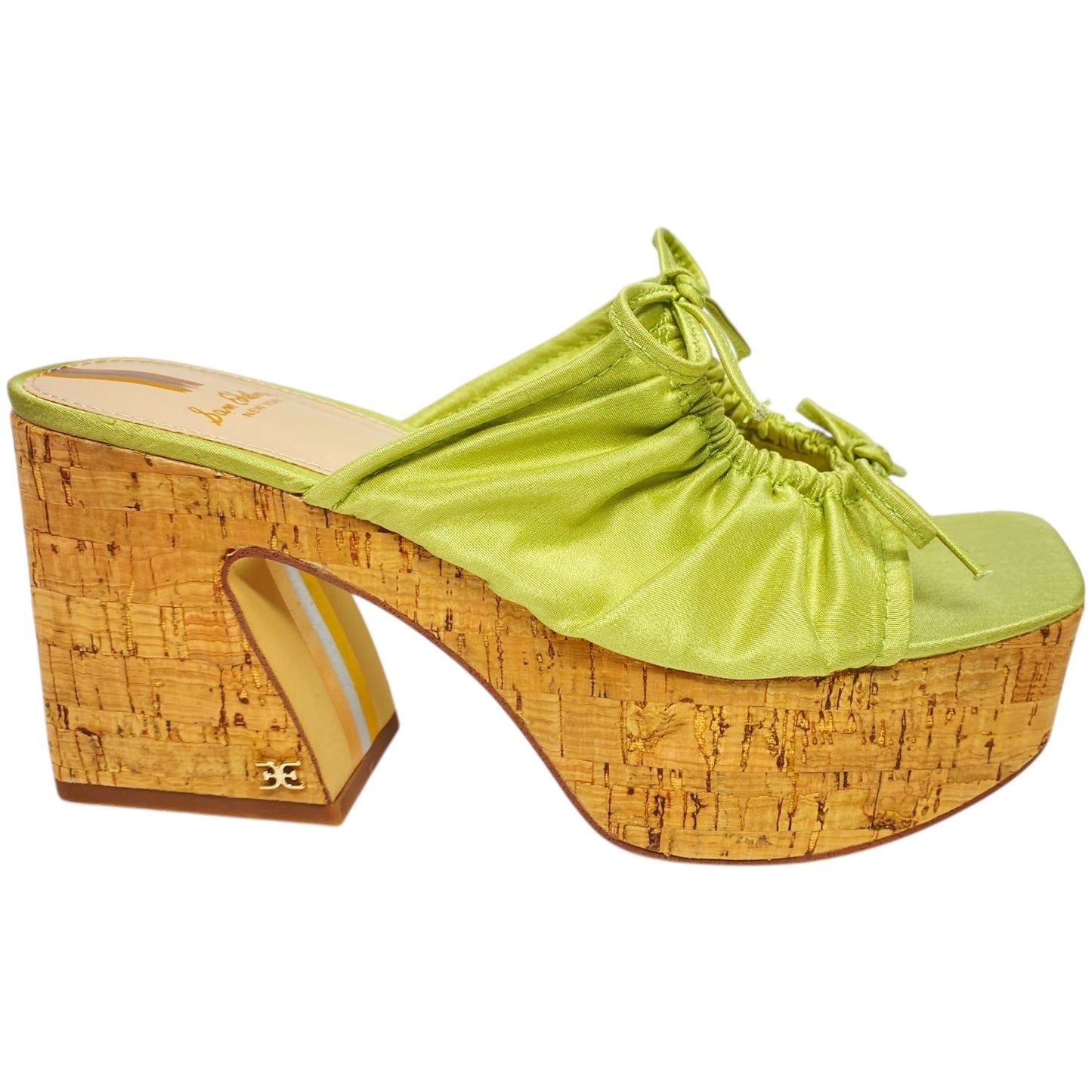 Sandals Heels Block By Sam Edelman In Green, Size: 6