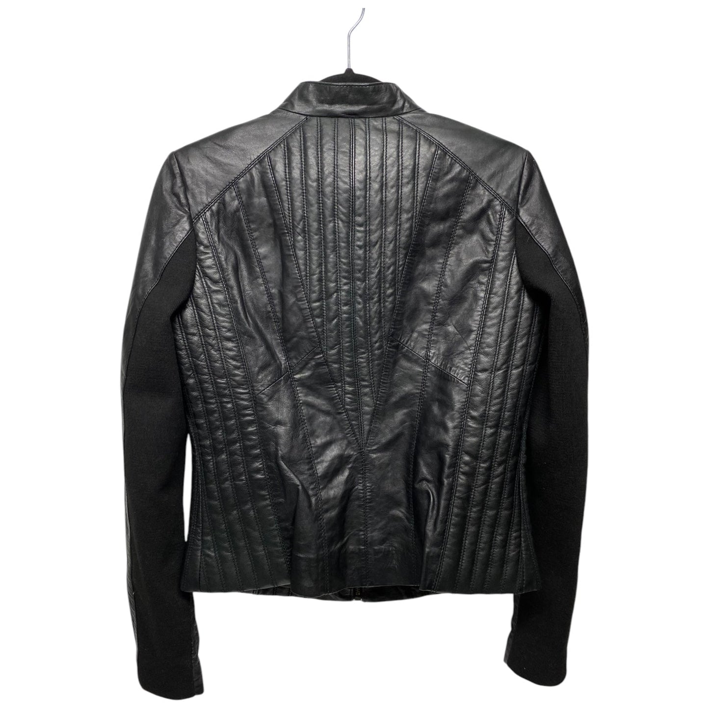 Jacket Leather By Clothes Mentor In Black, Size: M