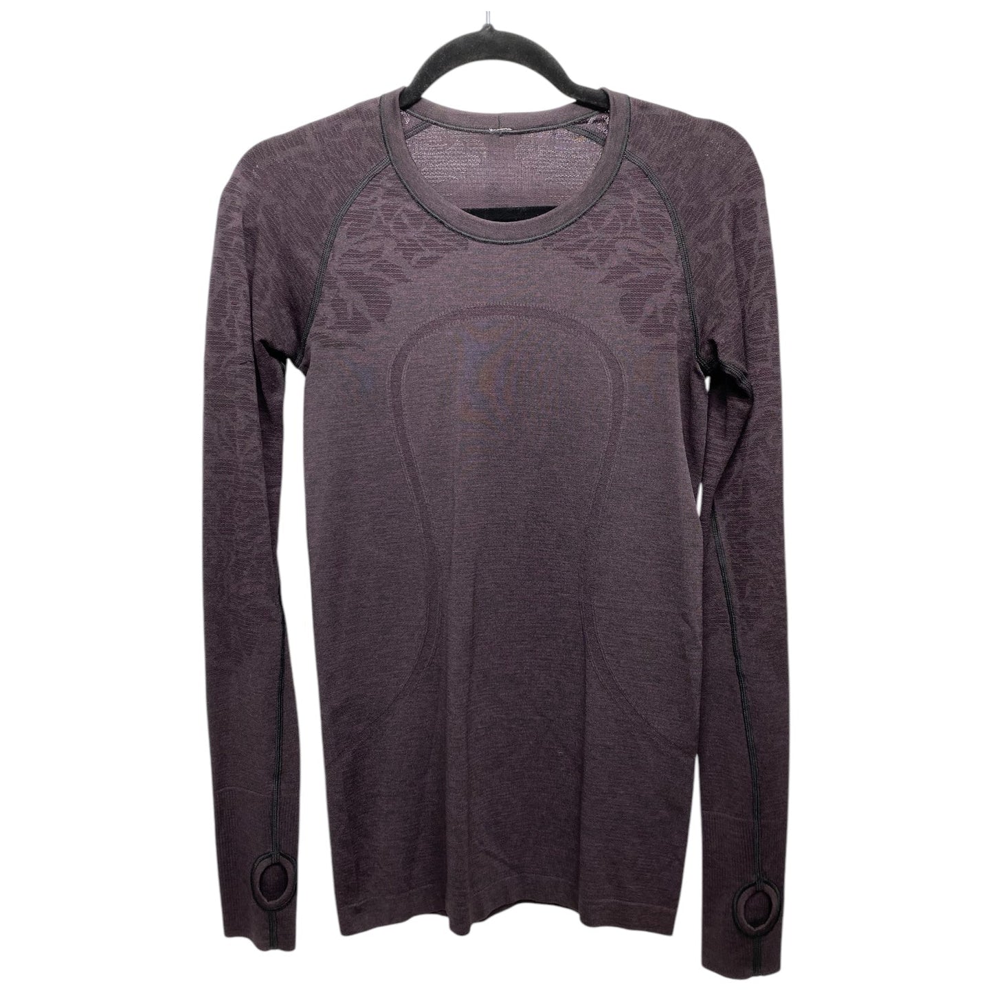 Athletic Top Long Sleeve Crewneck By Lululemon In Purple, Size: M