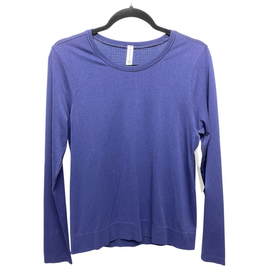 Athletic Top Long Sleeve Crewneck By Athleta In Navy, Size: S