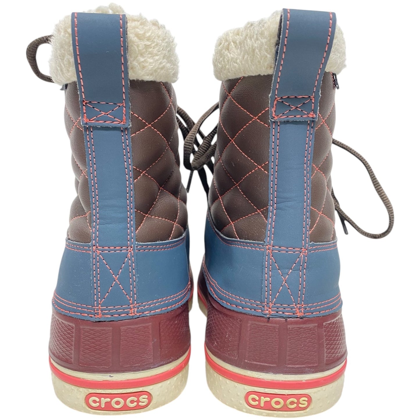 Boots Snow By Crocs In Maroon, Size: 9