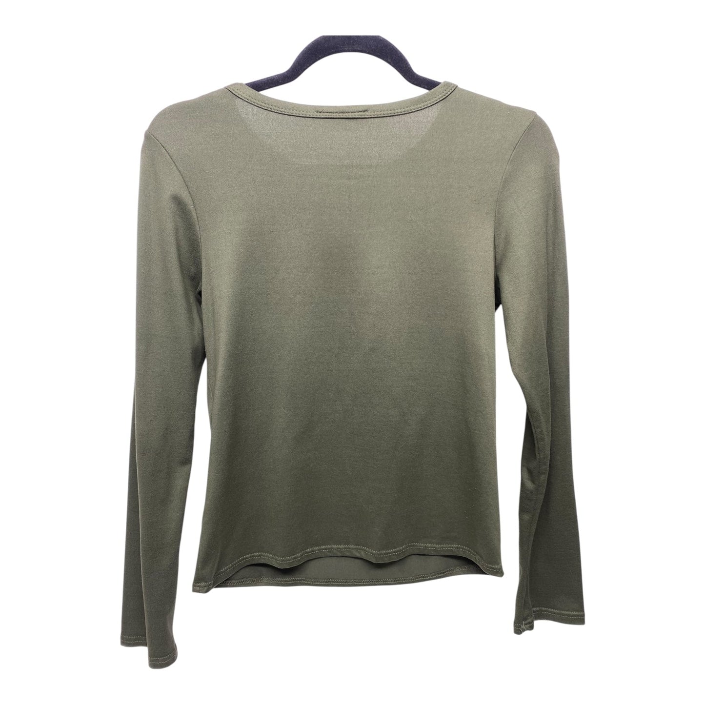 Top Long Sleeve By Clothes Mentor In Green, Size: M