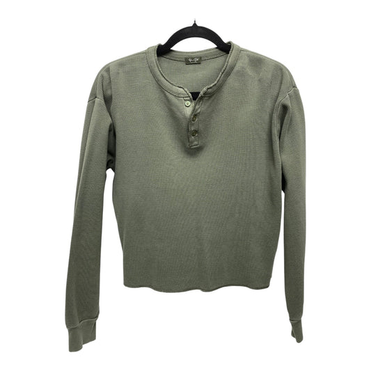 Top Long Sleeve By Clothes Mentor In Green, Size: M