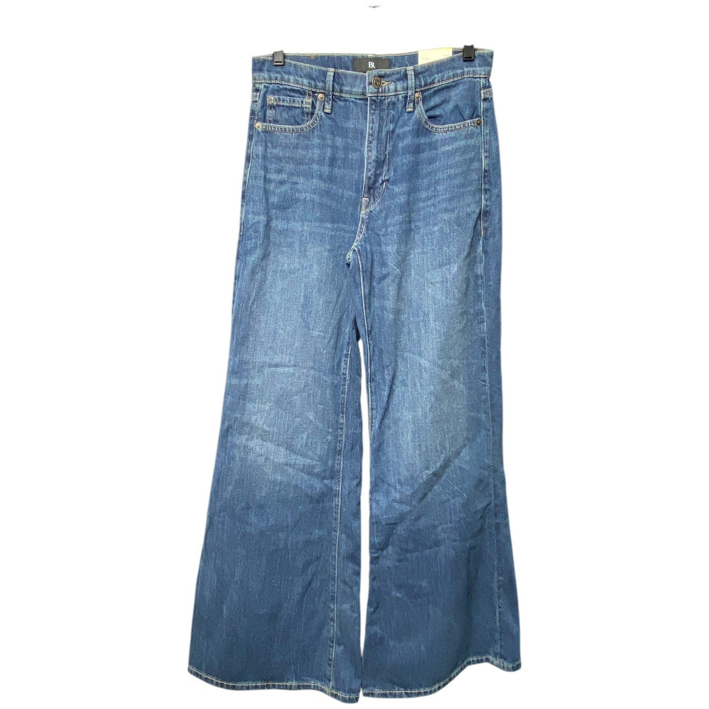 Jeans Wide Leg By Banana Republic In Blue Denim, Size: 4