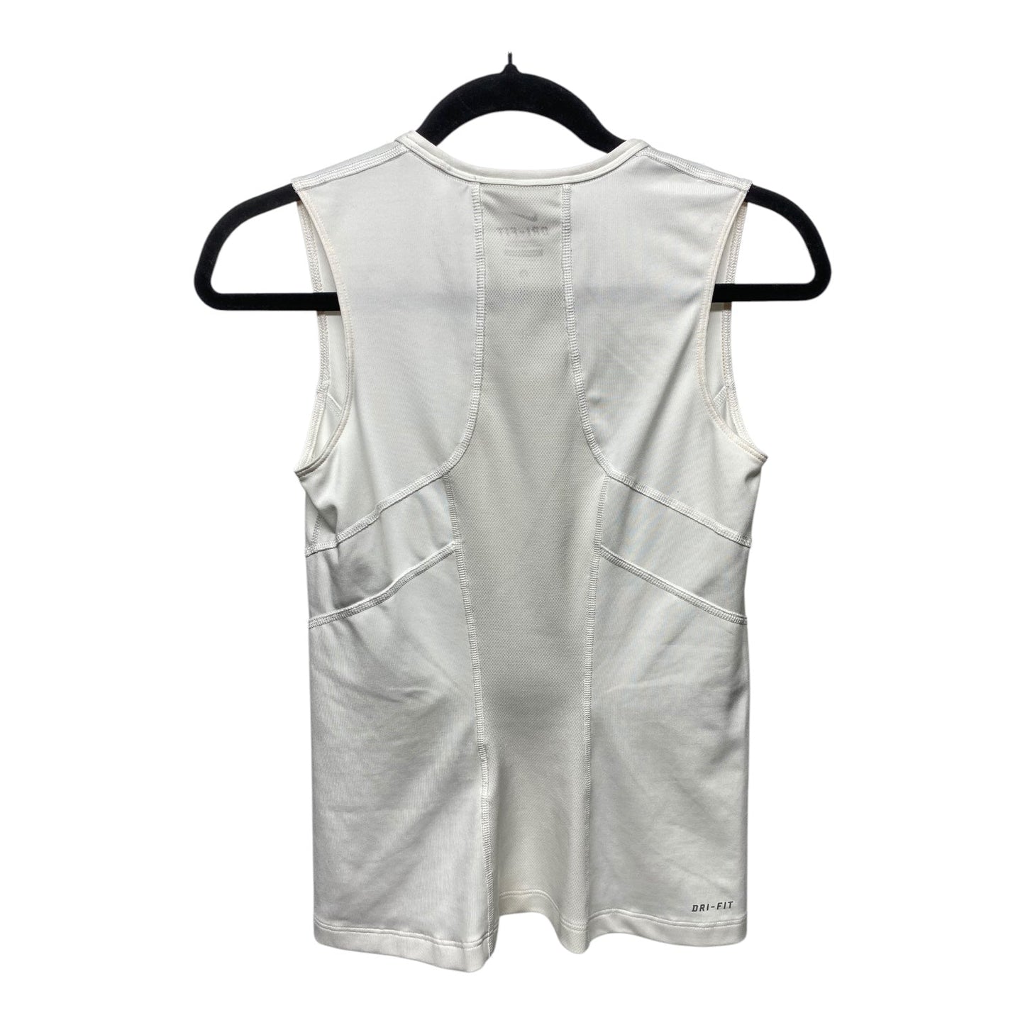 Athletic Tank Top By Nike Apparel In White, Size: S