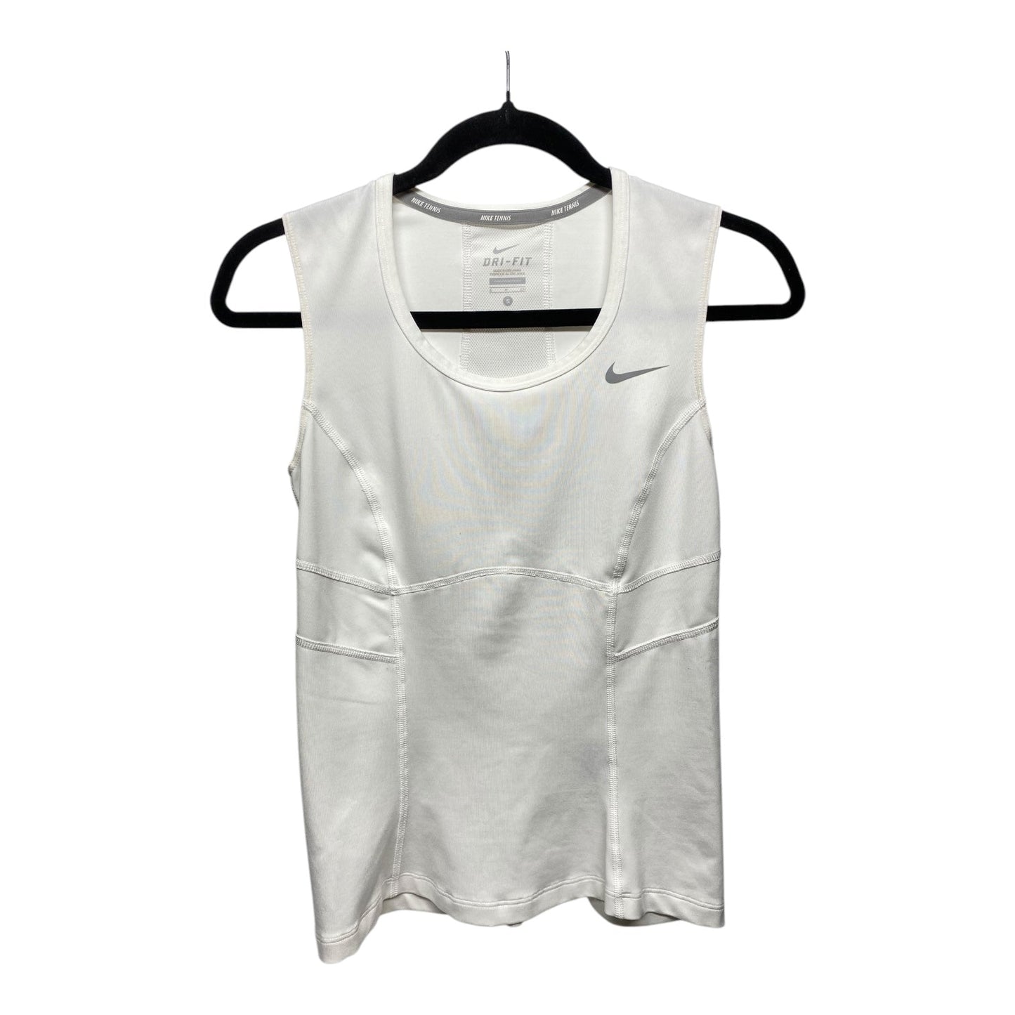 Athletic Tank Top By Nike Apparel In White, Size: S