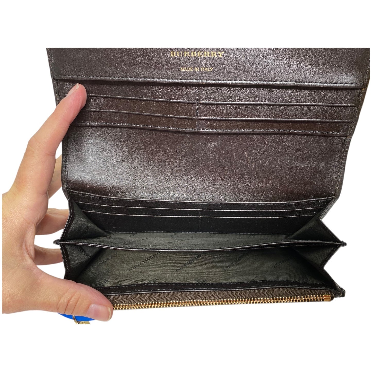 Wallet Luxury Designer By Burberry, Size: Medium