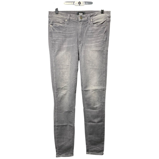 Jeans Skinny By Paige In Grey Denim, Size: 10