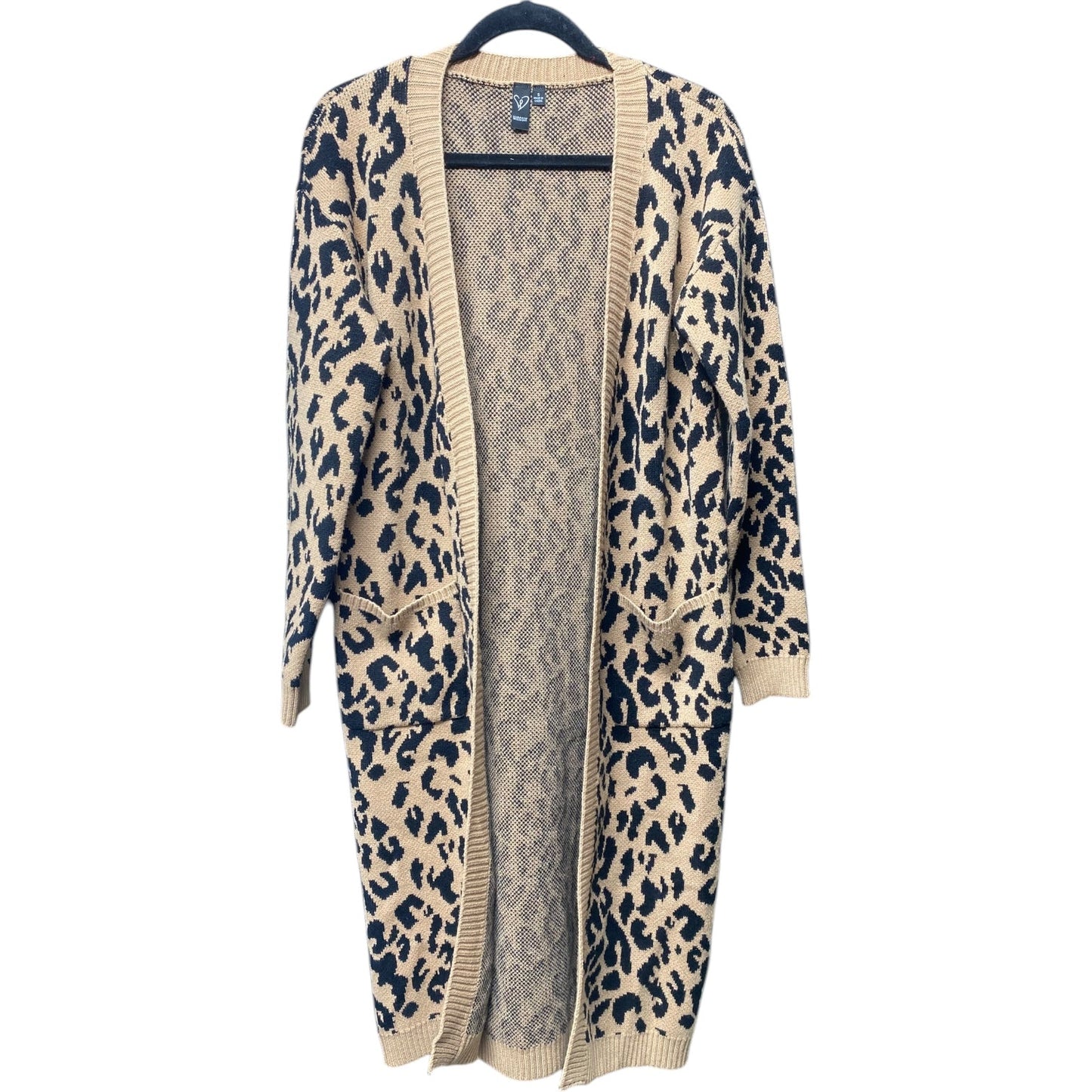 Sweater Cardigan By Windsor In Animal Print, Size: S