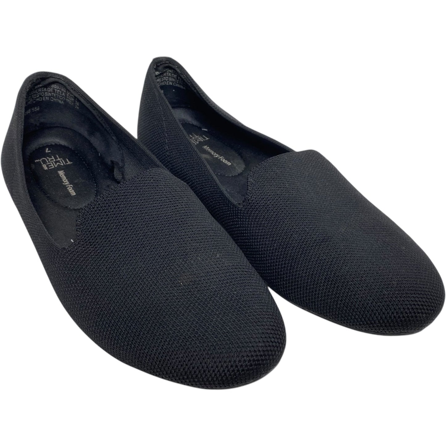 Shoes Flats By Time And Tru In Black, Size: 7