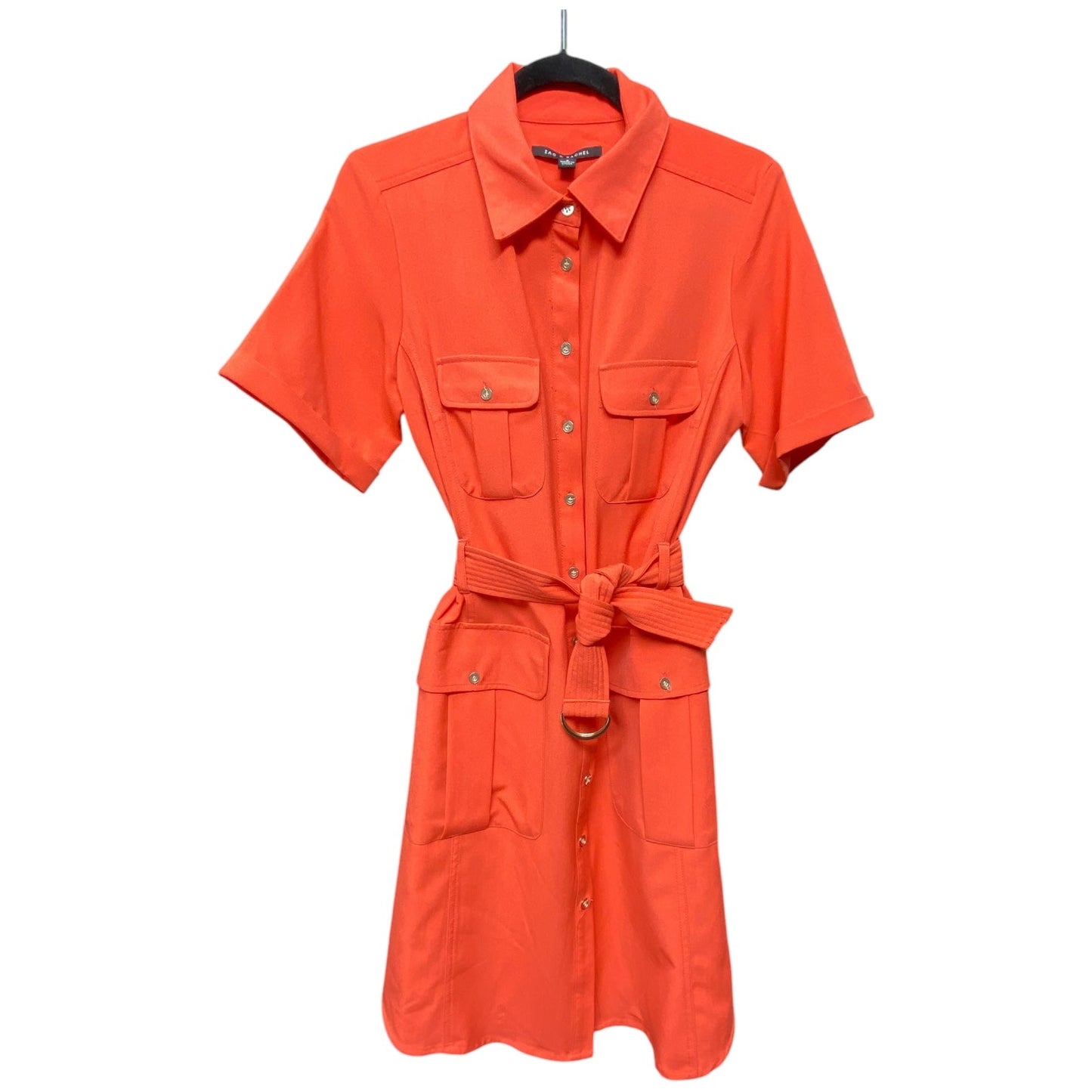 Dress Casual Short By Zac And Rachel In Orange, Size: 8