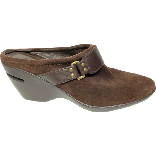 Shoes Heels Wedge By Cole-haan In Brown, Size: 10