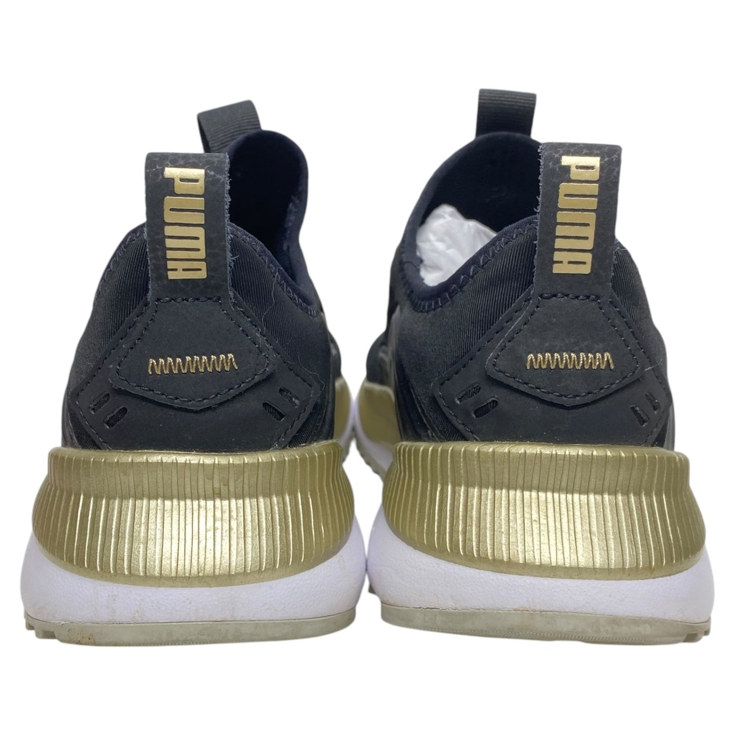 Shoes Athletic By Puma In Black & Gold, Size: 7