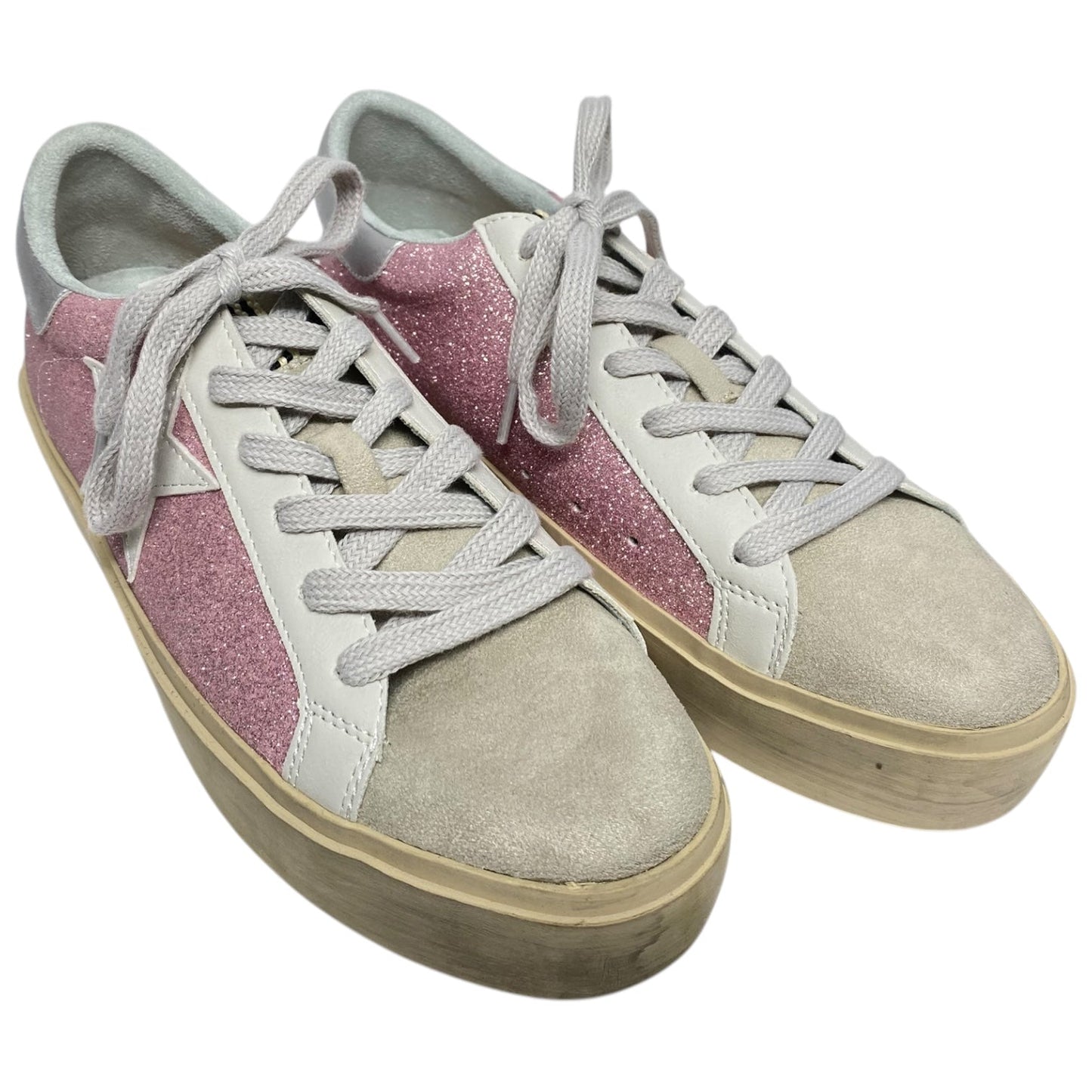 Shoes Sneakers By Shu Shop In Cream & Pink, Size: 10