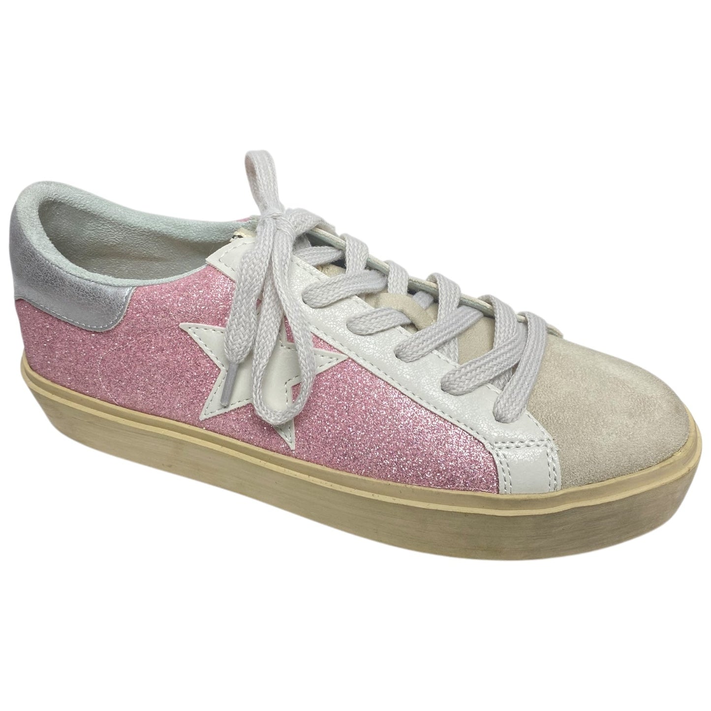 Shoes Sneakers By Shu Shop In Cream & Pink, Size: 10