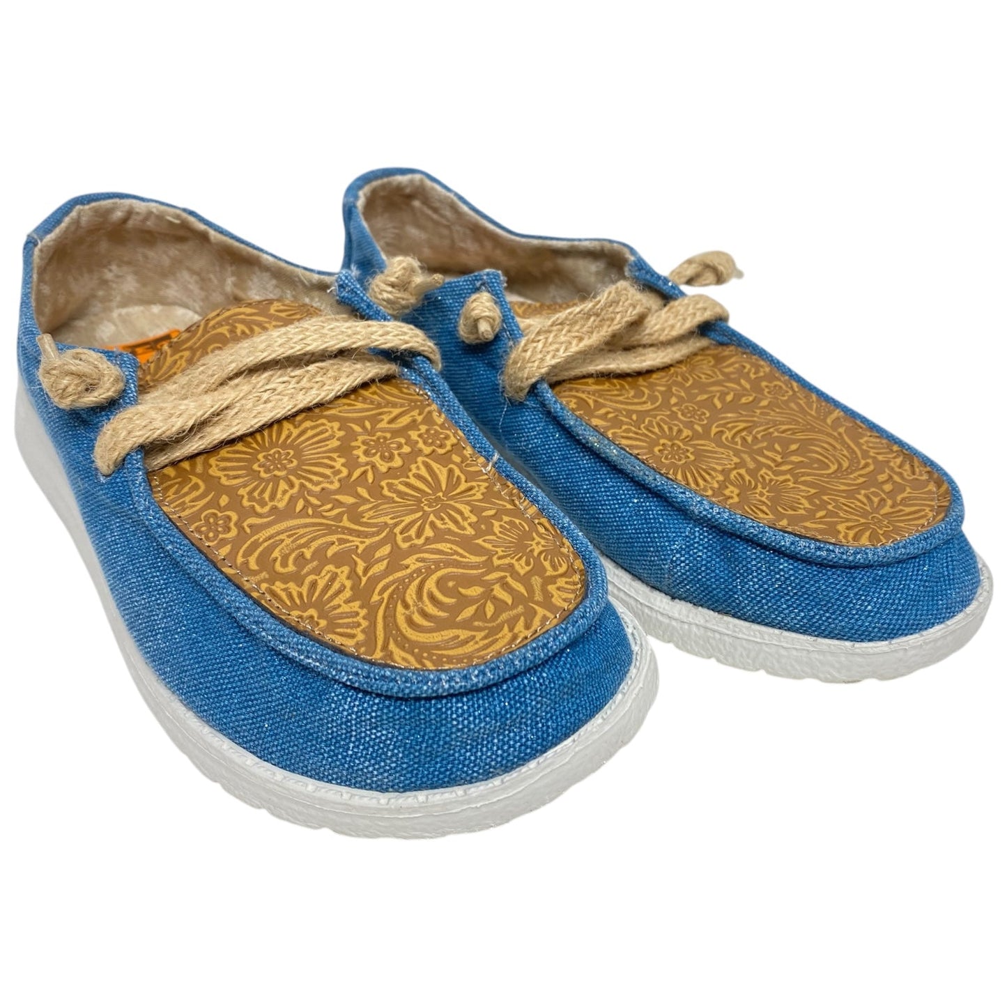 Shoes Flats By Gypsy Jazz In Blue & Brown, Size: 9.5