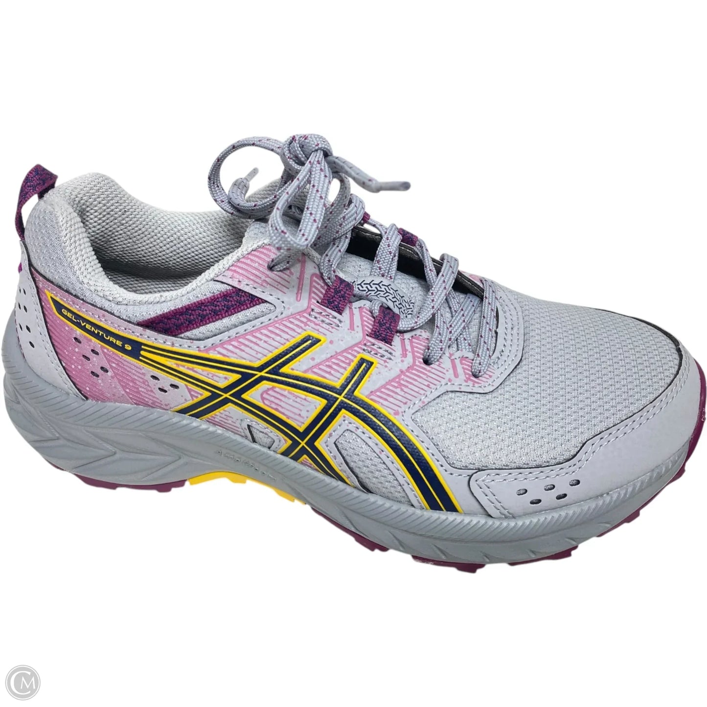 Shoes Athletic By Asics In Grey & Purple, Size: 7.5