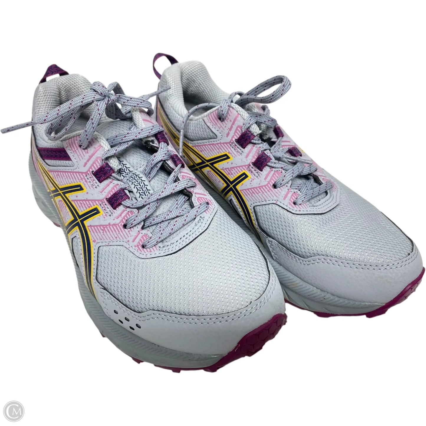 Shoes Athletic By Asics In Grey & Purple, Size: 7.5