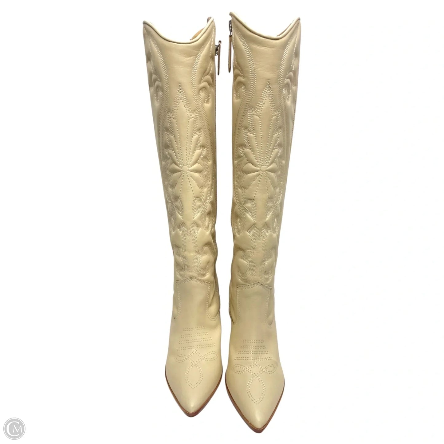 Boots Western By SCHUTZ In Cream, Size: 5.5