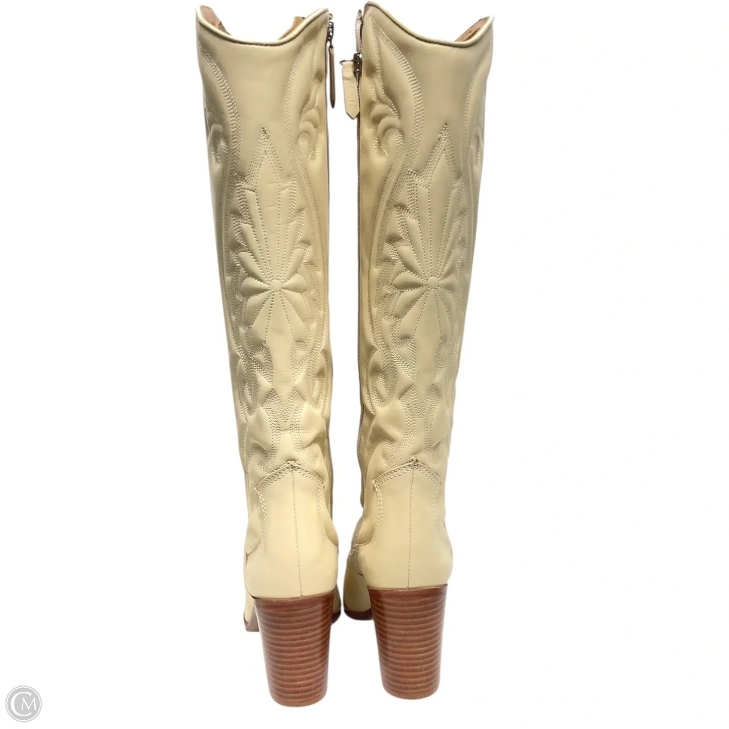 Boots Western By SCHUTZ In Cream, Size: 5.5