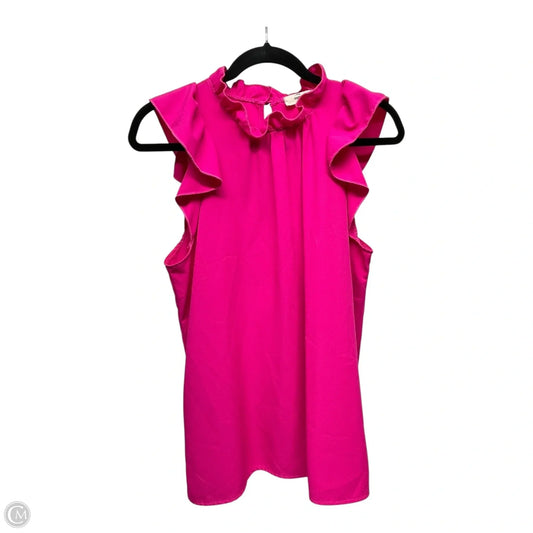 Top Short Sleeve By Entro In Pink, Size: M