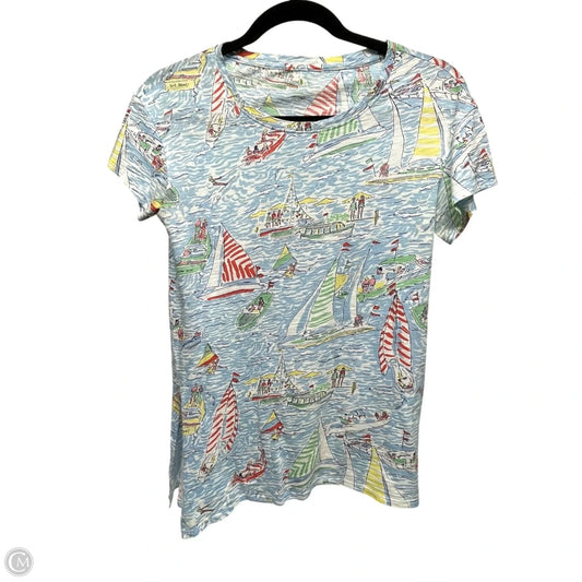 Top Short Sleeve Designer By Lilly Pulitzer In Multi-colored, Size: Xs