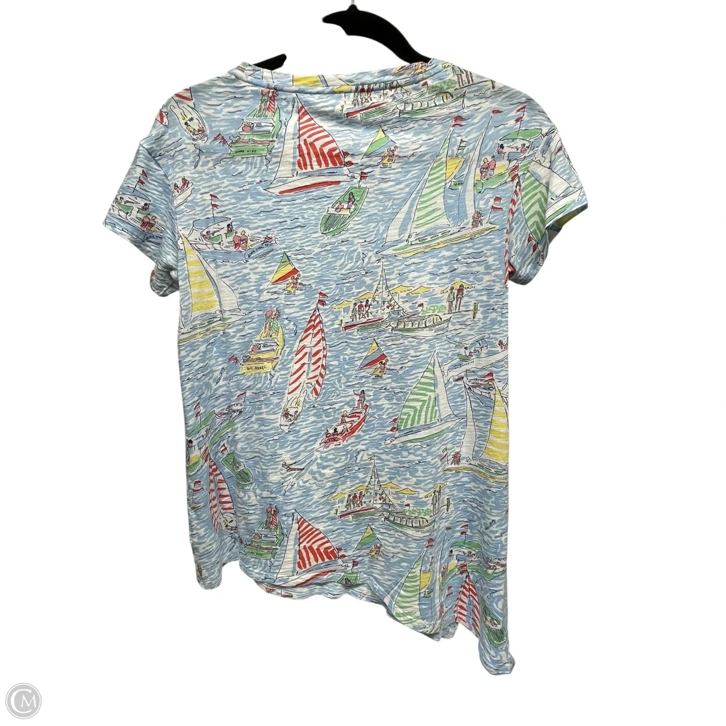 Top Short Sleeve Designer By Lilly Pulitzer In Multi-colored, Size: Xs