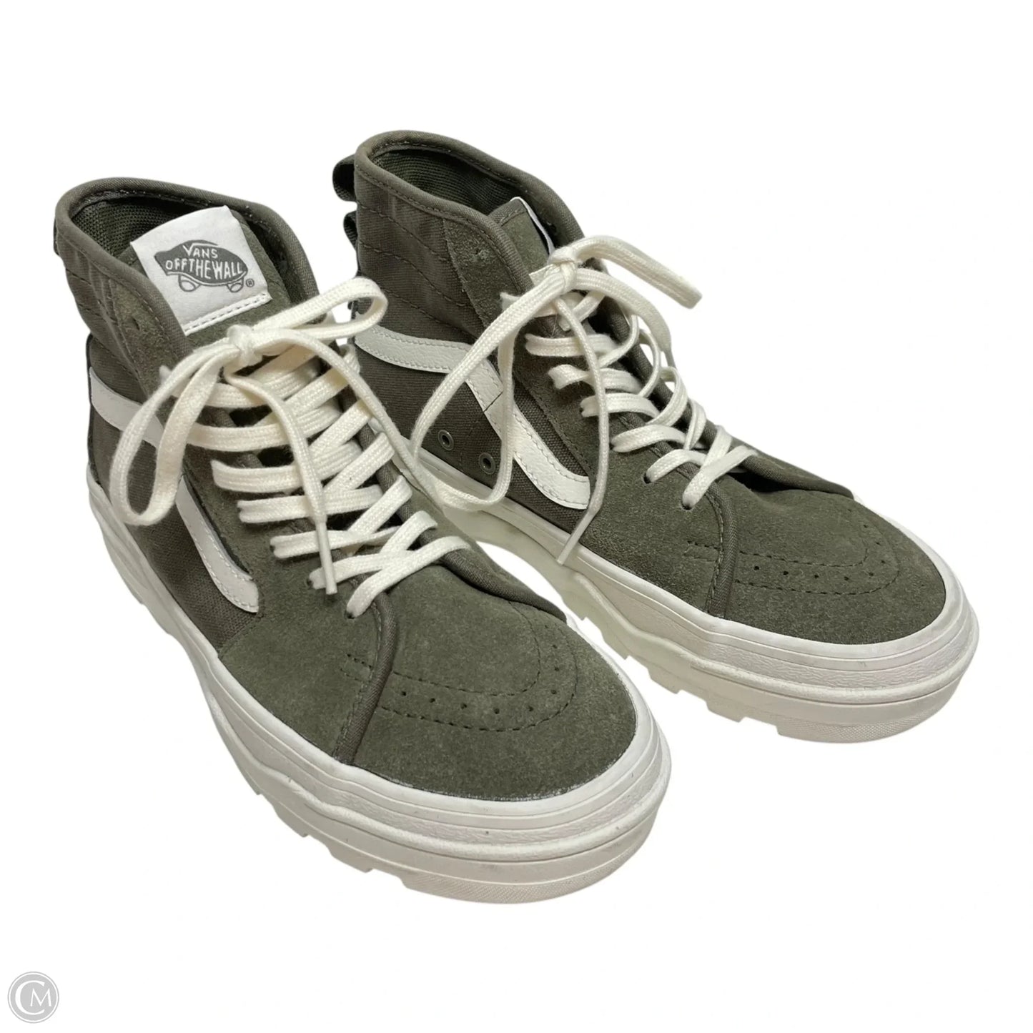 Shoes Sneakers Platform By Vans In Green, Size: 6.5