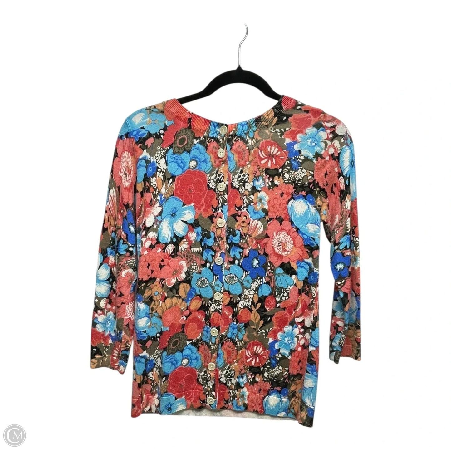 Sweater By Talbots In Floral Print, Size: Xs