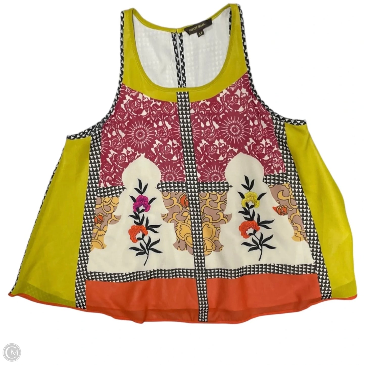 Top Sleeveless By VINEET BAHL In Multi-colored, Size: S