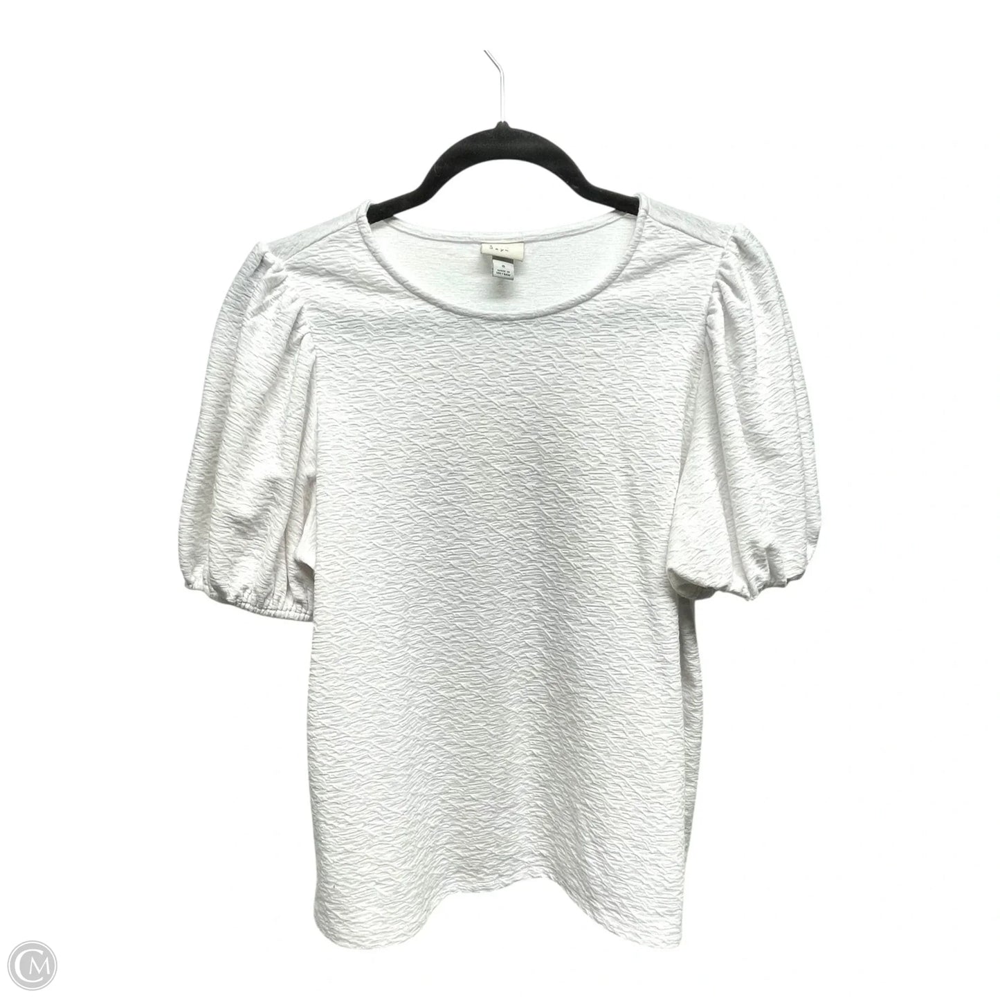 Top Short Sleeve By A New Day In White, Size: S